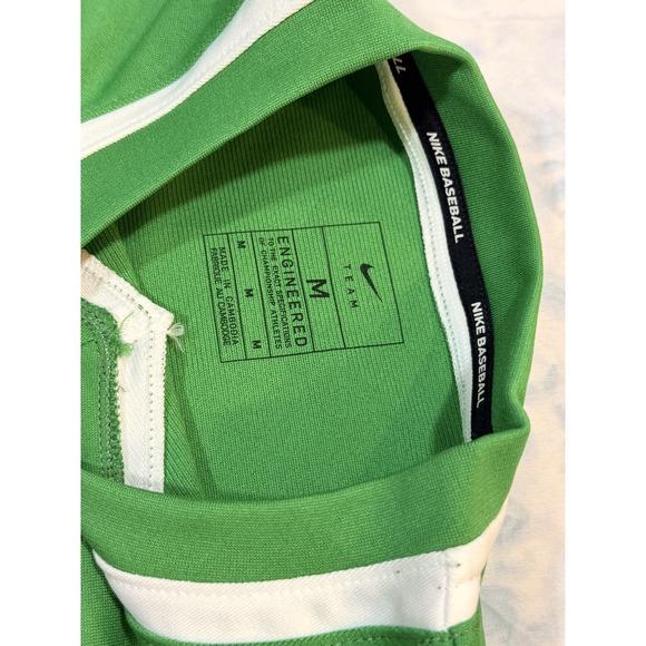 Nike Kids Green V Neck Baseball Jersey Size M New with Tags - Picture 3 of 8
